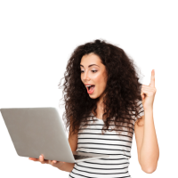 emotional-lady-with-curly-hair-holding-silver-notebook-finding-useful-information-internet-gesturing-with-index-finger-grey-wall-removebg-preview